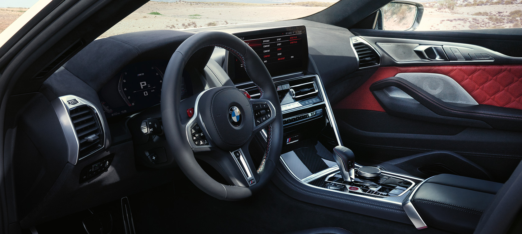 BMW M8 Competition Gran Coupé F93 LCI Facelift 2022 abitacolo Cockpit